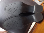 Women's Croft and Barrow BLACK Chunky Heel slip on SHOES - Sz 9