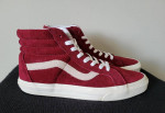 Van's Burgundy Suede Hi-Top Skateboard Shoes, Men's 9/Women's 10.5