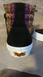 Vans Hi Top Tennis Shoes Día de Muertos or Día de los Muertos Womens 5