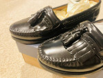 Mens 8 1/2 2E Black Dress Shoes