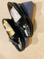 Mens 8 1/2 2E Black Dress Shoes