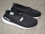 Ladies ADIDAS Black/White Slip-On Shoes Size 6