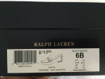 RALPH LAUREN WOMENS DASITA SOFT VACHETTA LEATHER SHOES ORANGE, 6B NEW