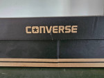 Converse All Star blue suede or velvet shoes