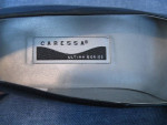Women's black leather, 1.5"-heeled dress shoes--worn just once