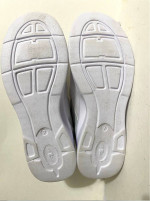 Athletic Works Women  Mesh Sneakers Shoes Memory Foam White  SIZE 7