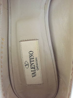 VALENTINO GARAVANI WOMENS NUDE HEELS SHOES W/BOW, IN BOX WITH SHOE BAG