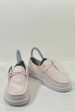 Size 3Y - Girls Hey Dude Wendy Slub Canvas Pink Slip-On Shoes 40143-680 Boys 1.5