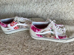 women’s ladies Vans Hawaiian print suede tennis shoes size 9 Old Skool