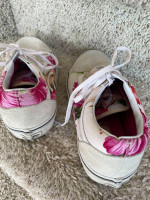 women’s ladies Vans Hawaiian print suede tennis shoes size 9 Old Skool
