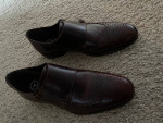 new men's brown leather dress shoes size 10.5