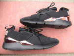 Puma Muse Metal Women's Black-Rose Gold sz 7 Running Shoes New