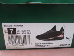 Puma Muse Metal Women's Black-Rose Gold sz 7 Running Shoes New