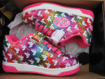 Heelys Dual Up X2 Rainbow Pink Unicorn Girls 13 Wheeled Shoes