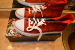 ED HARDY TENNIS SHOES NEW EAGLE PRINT HIGH TOP 12