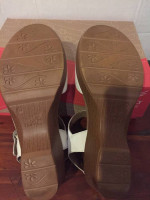 Dansko Ladies Shoes Sandals "Joanie", Sz 41, White, LIKE NEW