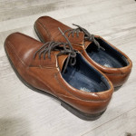 Leather Shoes - Black, Brown (Size: 9.5)