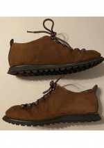 Prada Mens Size 7.5 US Brown Suede Hiking Shoes Boots NEED SOLE REPAIR