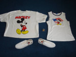 MICKEY MOUSE WOMEN'S TENNIS SHOES, TANK TOP, ANNIVERSARY PIN,