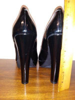 Size 8 1/2 Cosmopolitan Black Platform Heel Shoes