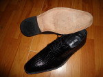 * Stacy Adams Men's All Leather Black Dress Shoes
