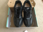 MENS APEX BLACK WALKER SHOES SIZE 10 X WIDE WORN ONCE