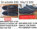 Mens shoes size 10. BOTH FOR $40. NEW