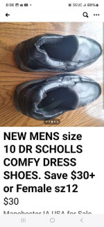 NEW MENS DR SCHOLLS SIZE 10 DRESS SHOES or Female size 12