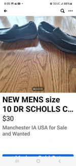 NEW MENS DR SCHOLLS SIZE 10 DRESS SHOES or Female size 12
