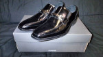 Stacy Adams Wakefield Men's Bike Toe Bit Black Leather Dress Shoes 20141-001