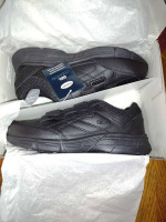 Dr Scholl's MEN'S "BRISK" Black Shoes Size 9W Brand New In Box