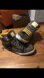 Drunkn munkey men’s size 6, women’s size 8. Leather and suede. Black /