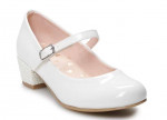 SO Claudie Youth Girls' White Mary Jane Heels white Shoes Size 2 New
