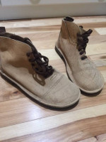 Men's Boy's Handmade Water Buffalo Leather Shoes Size 12