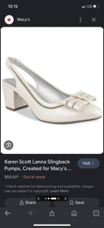 Ivory shoes