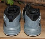 Boy's SIZE 1 UNDER ARMOUR Black & Gray Hi Top Sneakers Shoes