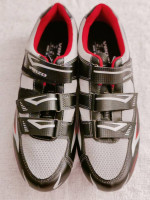 Venzo Bicycle Men Road Cycling Riding Shoes Size 14US Black/Gray