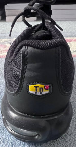 Nike Air Max Plus TN Triple Black Running Shoes Sz 11.5