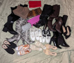 LOT 12 shoes 5 bags size 6 women's