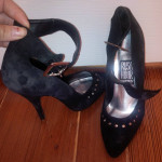High heel black shoes size 5.5