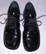 Women's Shoes Nickels 7M Lace Up Angled Square Toe