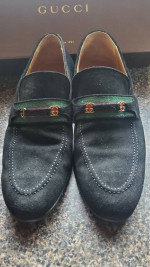 Men Gucci suede shoes  size 9 & 9.5
