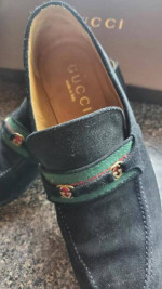 Men Gucci suede shoes  size 9 & 9.5