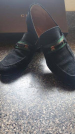Men Gucci suede shoes  size 9 & 9.5