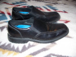 Mens Dress Shoes Loafer Black Leather Skechers  10 1/2