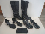 Women's 9 1/2 Shoes and Boots and a Wallet