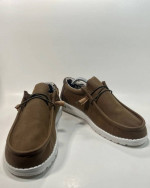 Size 11 - Men’s Hey Dude Wally Fish Lure Tobacco Brown Shoes 40624-2DM Wmns 12