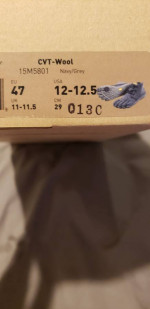 Vibram five finger cvt wool mens shoes