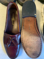 LOT OF 4 pair of men's shoes boots loafers sketchers sneakers