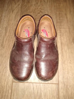 Womens Redwing safety toe leather slip on shoes size 7.5